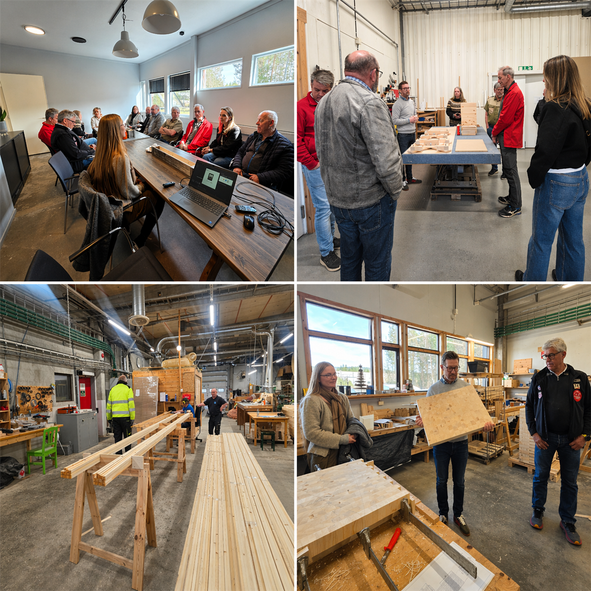 Omvisning i produksjonshallen - Klikk for stort bilde